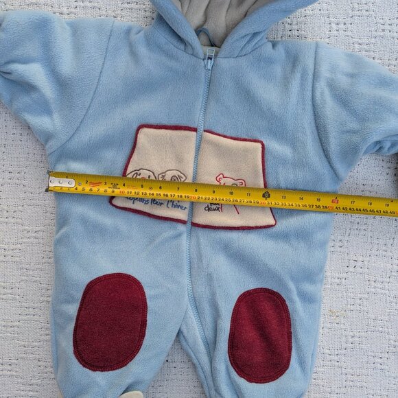 Deux Par Deux Babies' Hooded Insulated Snowsuit + Hat Age 3 Month, 6 m, 9 m NEW - Picture 7 of 16